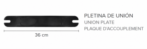 Pletina de uni�n para somieres (juego de 2 pletinas) 6� cada juego